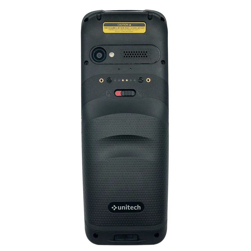 Rear view of the Unitech HT330 inventory scanner